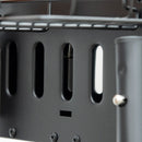 Outsunny Portable Charcoal Barbecue Grill With Seasoning Baskets And Hooks
