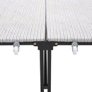Livingandhome Steel Frame Folding Rollaway Bed with 4 Wheels