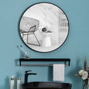 Cottonfy UK Round Bathroom Framed Mirror Wall Hanging