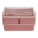 Lifeideas Dual-Layer Plastic Bento Lunch Box with Cutlery