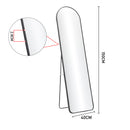 Livingandhome Modern Arched Metal Floor Mirror