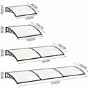 Garden Sanctuary Window Door Awning Canopy with Brackets