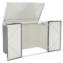Breeins Steel Trash Can Recycle Bin Enclosure Storage Shed