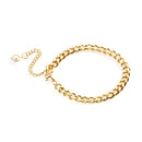 14K Gold Plated Chain Bracelets set