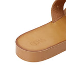 Pearl Embellished Leather Slide Sandals