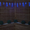 6.9m Icicle Christmas Chaser Lights with 72 Blue LEDs