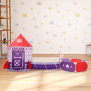 Livingandhome 3 in 1 Play Tent for Kids Pop Up Play Tunnel with Ball Pit