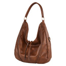 Modishion PU Leather Shoulder Bag Handbag Tote with Zipper Pouch