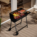 Outdoor Garden Charcoal Grill with Wheels
