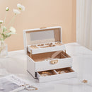 Sheonly Lockable Jewellery Storage Box with Drawer