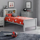 HARBOR BOOKCASE BED 90CM - DOVE GREY