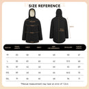 Winter Mid-Length Padded Coat Jacket With Removable Hood - Black