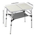 Breeins 60cm/90cm Folding Camping Table with Carrying Handle