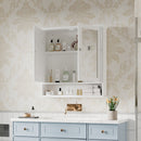 Livingandhome Wall Mount Rectangular Mirror Cabinet Bathroom Organizer