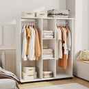 Livingandhome Open Storage Wardrobe with Casters
