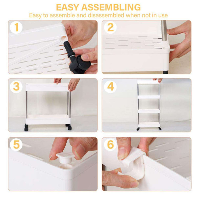 Lifeideas Standing 4-Tier Corner Storage Rack