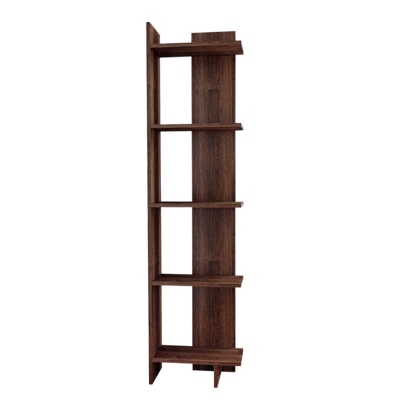 Livingandhome Modern 5-Tier Corner Bookshelf Shelf Unit