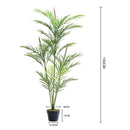 Lifeideas Indoor Decorative Green Palm Plant Ornament