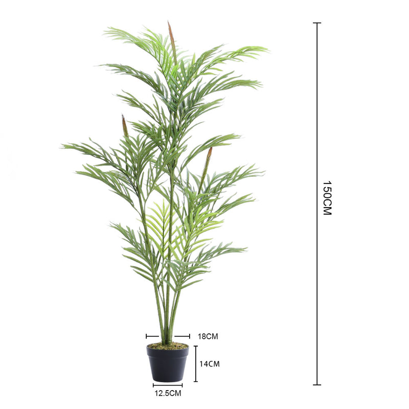 Lifeideas Indoor Decorative Green Palm Plant Ornament