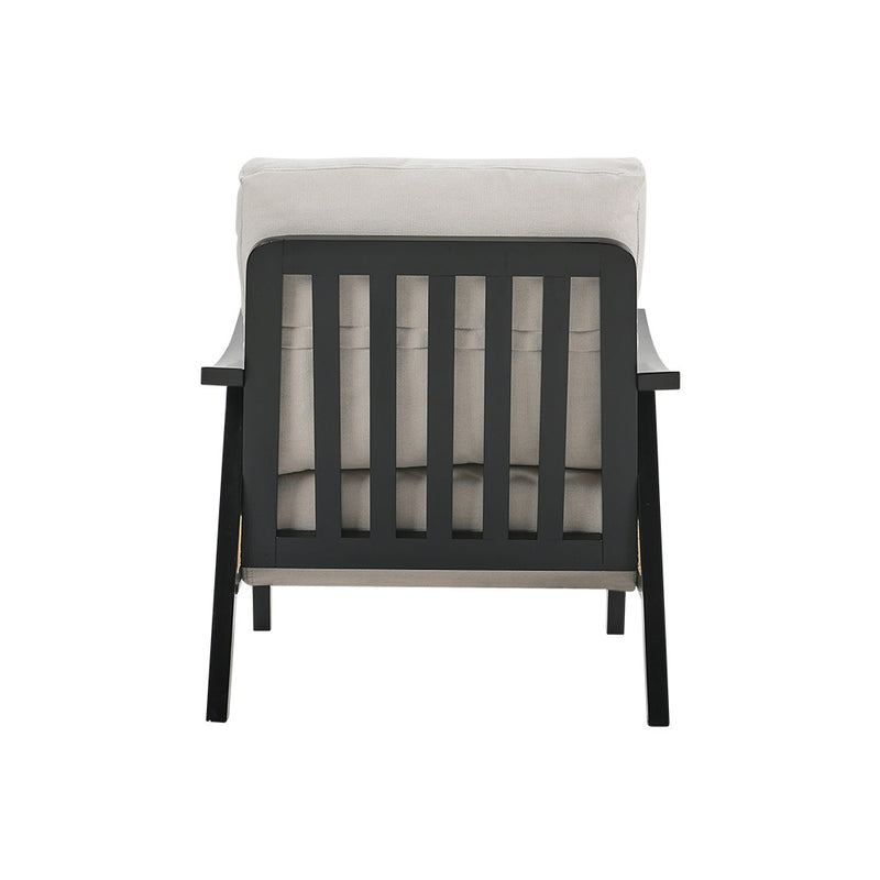 Livingandhome Mid Century Woven Rattan Armchair