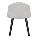 Livingandhome Modern Velvet Dressing Table Stool with Solid Wood Legs