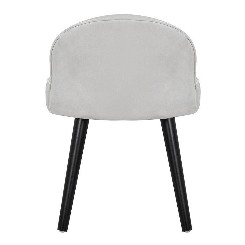 Livingandhome Modern Velvet Dressing Table Stool with Solid Wood Legs