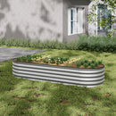Breeins Gardens Plan Oval-Shaped Galvanized Steel Raised Garden Bed, PM1503