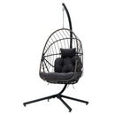 Breeins Swing Hanging Egg Chair With Cushion And Headrest