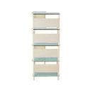 Livingandhome Gold Frame L-Corner Book Shelf