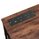 5-Drawer Metal Frame Chest Of Drawers With Power Strip