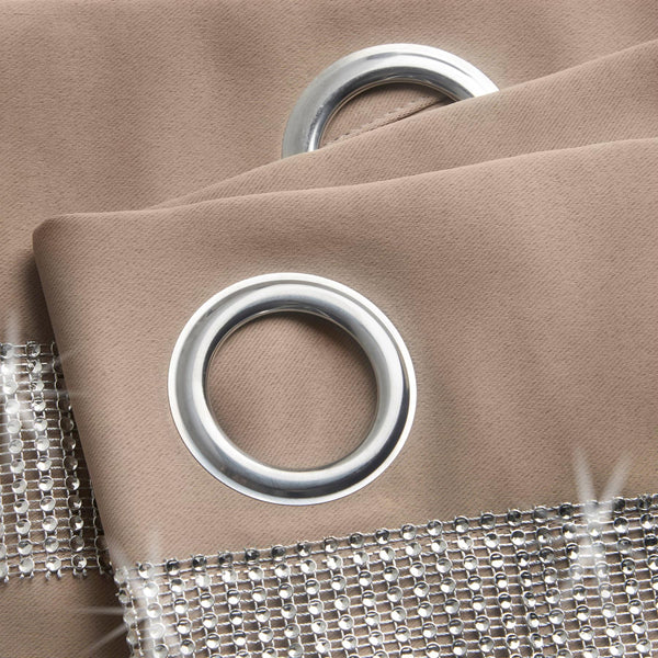 Palace Diamante Ring Top Blackout Curtains