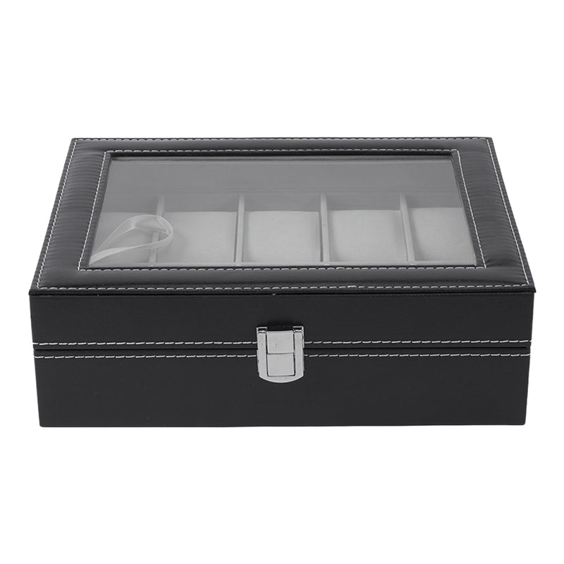 Sheonly High quality Faux Leather Watch Case with 10 Slots