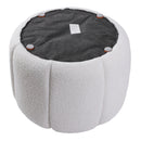 Livingandhome Soft Teddy Bear Round Footstool