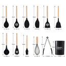 Lifeideas 11-piece Silicone Kitchen Utensil Set for Nonstick Cookware