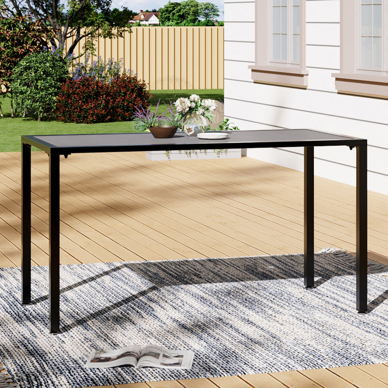 Breeins Polywood Patio Table with Parasol Slot