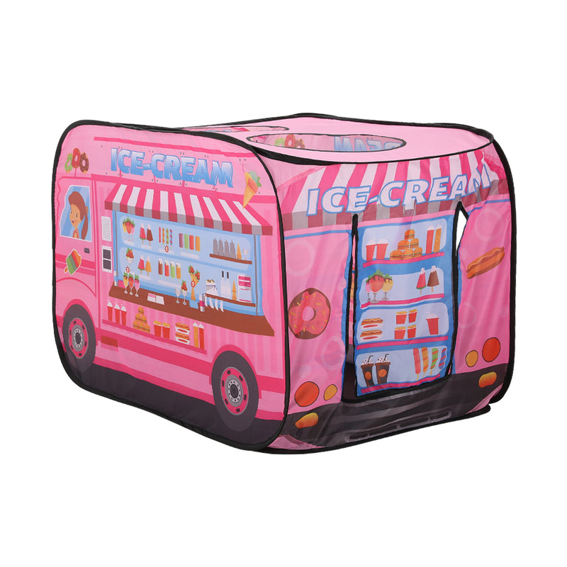 Kidkid Ice Cream Truck-Themed Play Tent with 2 Top Openings
