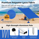 Beach Tent Sun Shelter With 4 Sandbags And UPF 50+ Protection-Blue