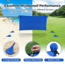 Beach Tent Sun Shelter With 4 Sandbags And UPF 50+ Protection-Blue