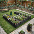 Breeins U-shaped Raised Garden Bed With 5 Compartments
