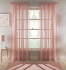 Eden Blush Pink 100% Recycled Plain Voile Panel - Pair