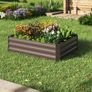Garden Sanctuary Galvanized Steel Square Raised Garden Bed Planter Box