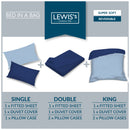 Lewis's Supersoft Reversible Bed in a Bag - Dark Teal / Teal