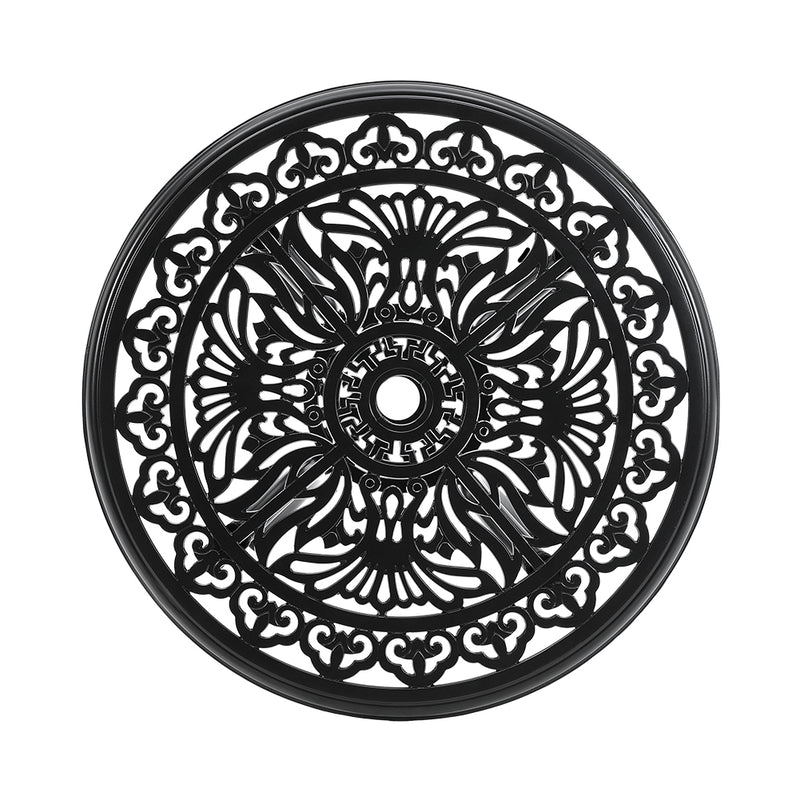 Garden Sanctuary Round Patio Dining Table with Umbrella Hole