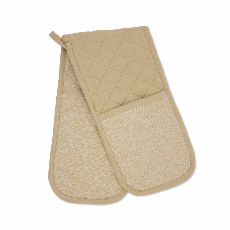 Double Oven Gloves - Beige