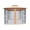 Balmoral 3m x 3m Tulip Design Gazebo with Mesh Curtains And Zipper