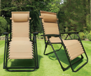 2 Pack Bali Zero Gravity Chairs - Beige
