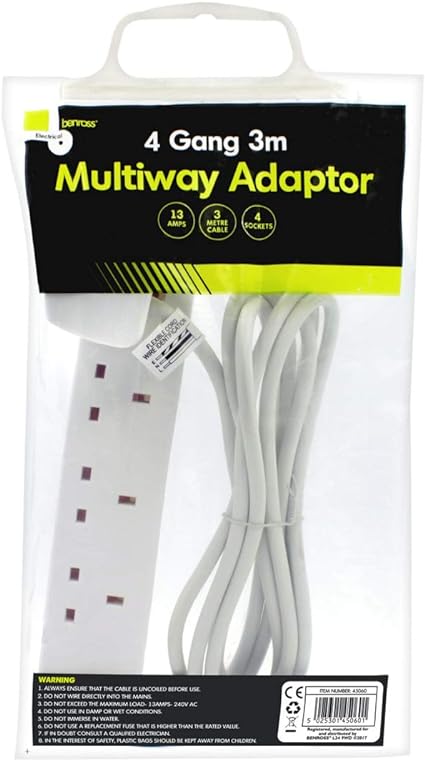 Benross 4way 3m Extension Lead