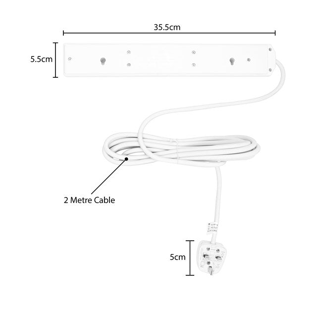 Benross Extension Lead 6way 2metre 13a