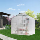 Breeins 4x6ft Aluminium Hobby Greenhouse With Window Opening