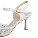 Elegant Slingback Stiletto Heels - White